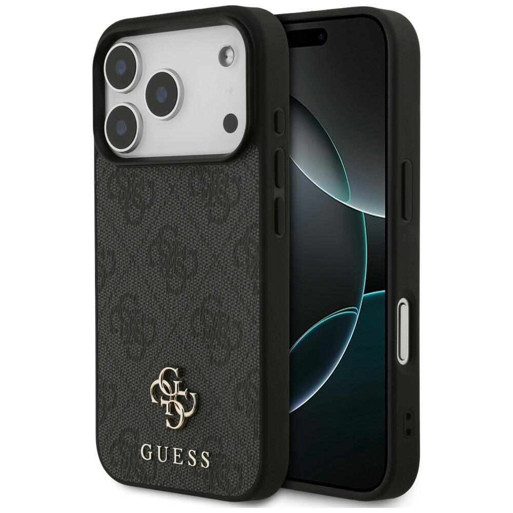 Guess 4G Small Classic Logo MagSafe -suojakotelo iPhone 18 Pro / 17 Pro:lle – musta