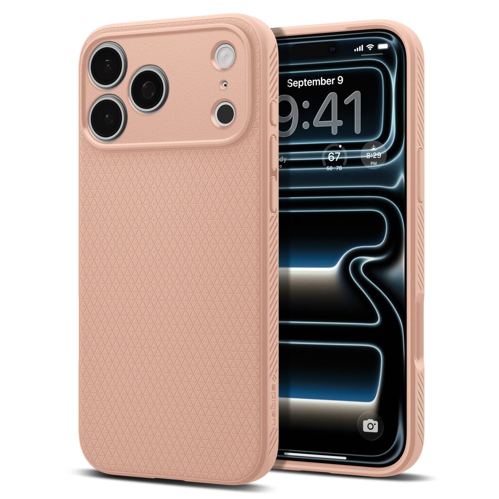 Spigen Liquid Air -kotelo iPhone 18 Pro Maxille / 17 Pro Maxille – vaaleanpunainen