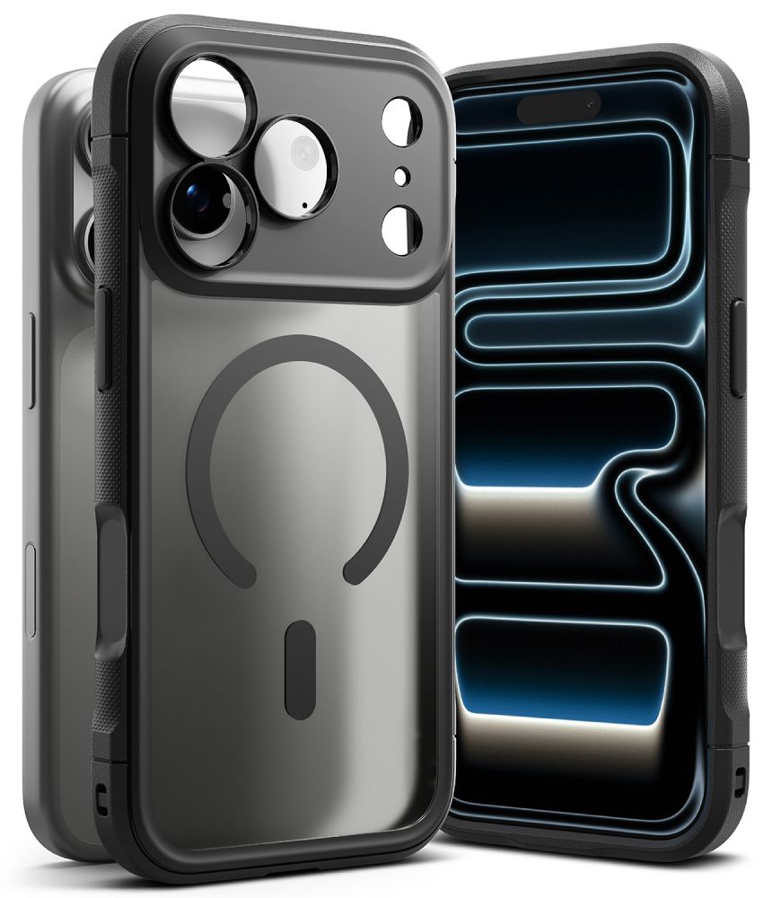 Ringke Fusion Bold -magneettinen MagSafe-suojakotelo iPhone 18 Pro / 17 Pro - mattamusta