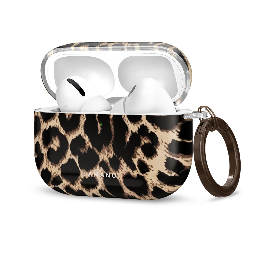 Tech-Protect Lamano -kotelo AirPods Pro 3:lle – musta ja ruskea