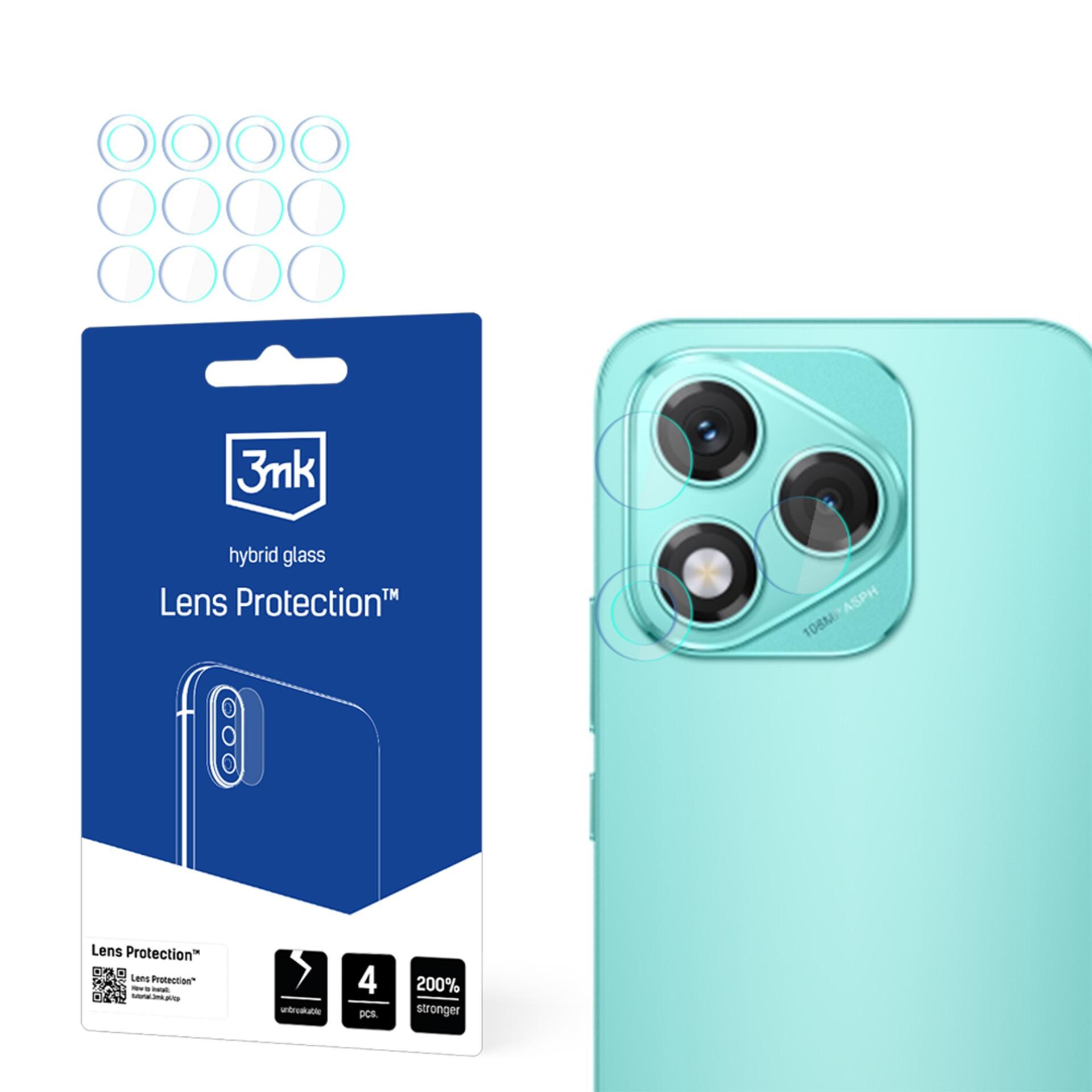 3mk:n hybridi-lasisuojus Honor 400 Lite -kameran objektiiville