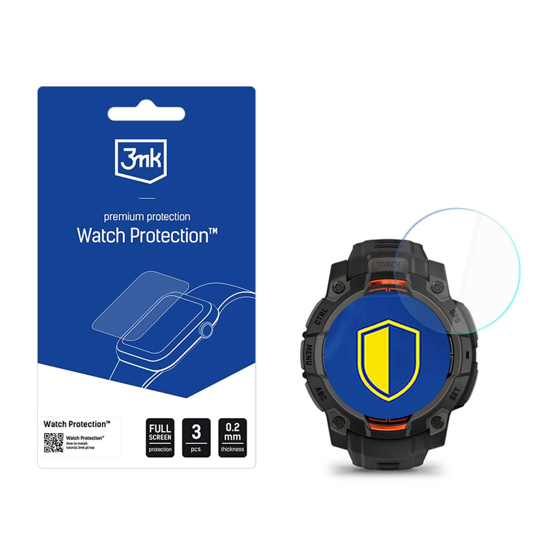 3mk Watch Protection FlexibleGlass näytönsuojus Garmin Instinct 3 Tactical Edition 45 mm (Solar)