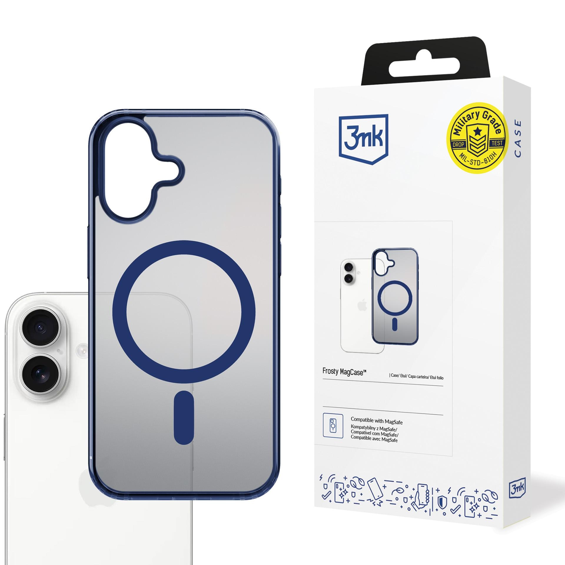3mk Frosty MagCase iPhone 17:lle – sininen