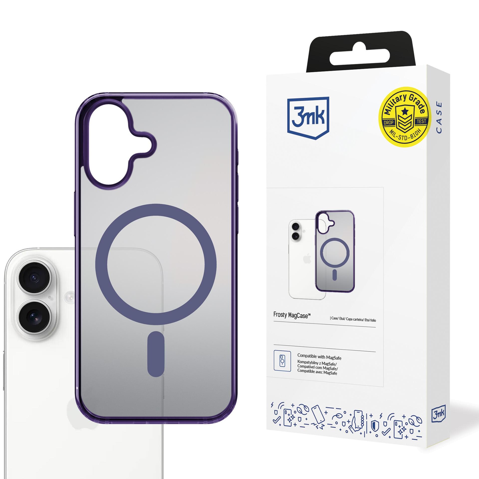 3mk Frosty MagCase iPhone 17:lle – violetti