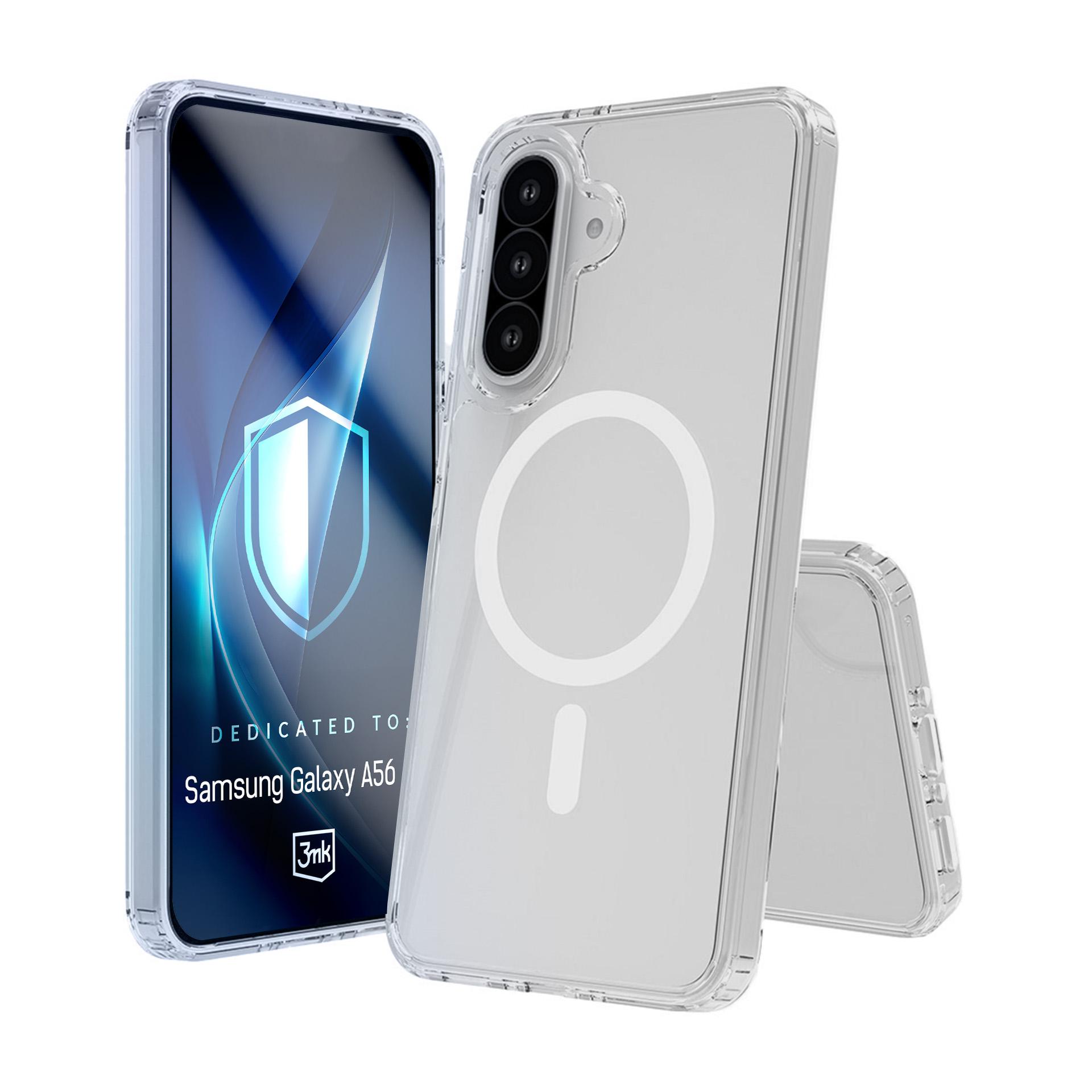 3mk Armor MagCase Samsung Galaxy A56:lle – läpinäkyvä