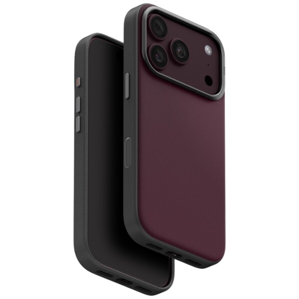 Uniq Lyden DS Magclick -latauskotelo iPhone 18 Pro / 17 Pro - viininpunainen