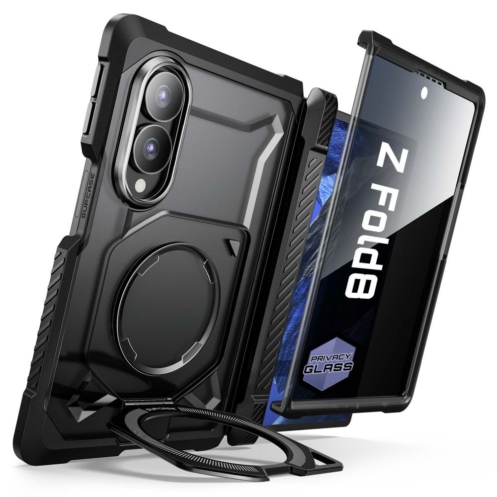 Supcase UB Grip Mag MagSafe -suojakotelo Samsung Galaxy Z Fold 8:lle – musta