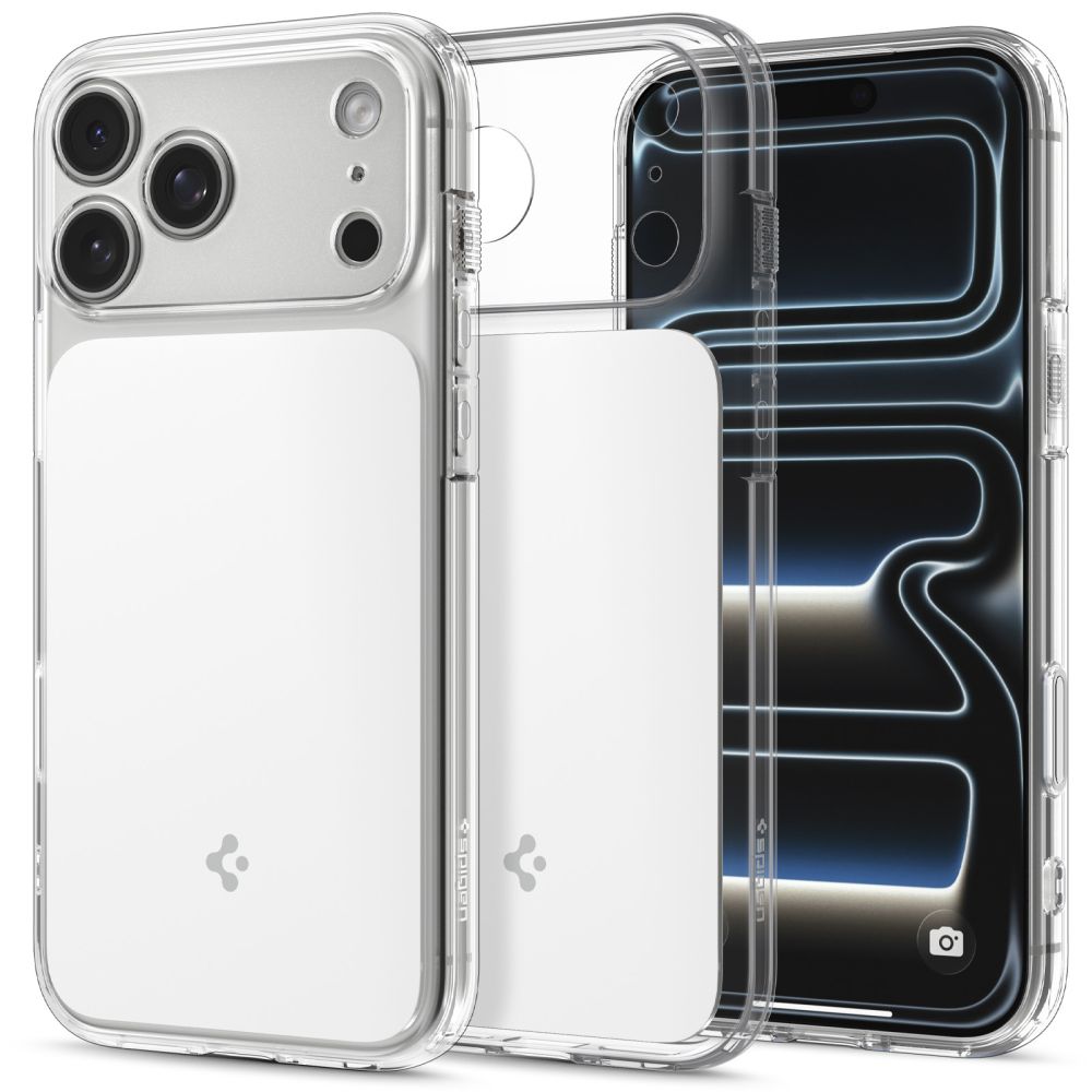 Spigen Ultra Hybrid MagSafe -suojakotelo iPhone 18 Pro / 17 Pro - Valkoinen