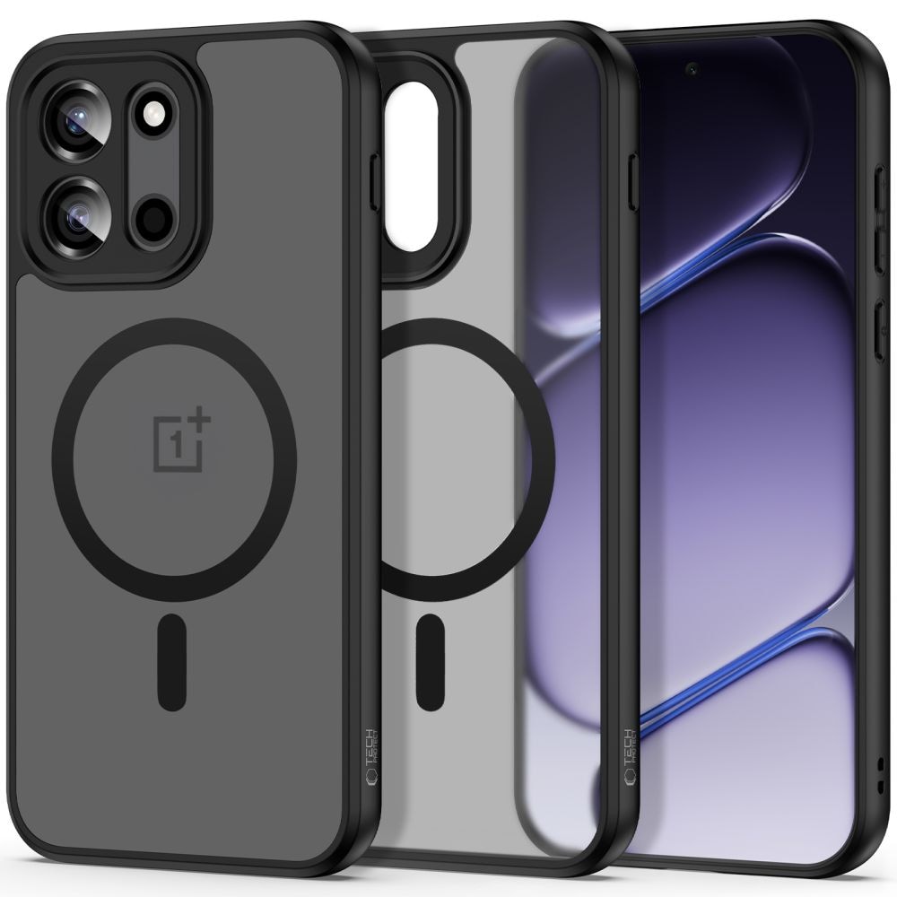 Tech-Protect Magmat MagSafe -suojakotelo OnePlus Nord 6:lle – mattamusta