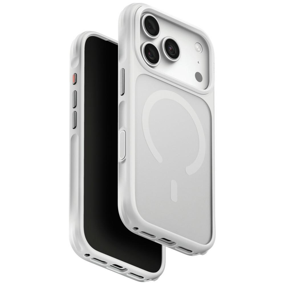 Uniq Veren Magclick -latauskotelo iPhone 18 Pro / 17 Pro - Valkoinen