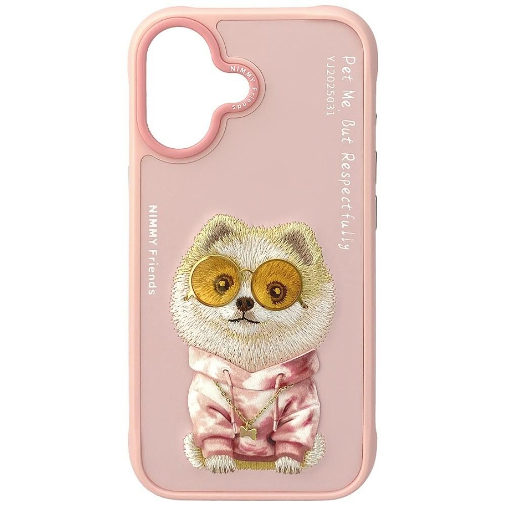 Nimmy Glasses Cool nag iPhone 17 -suojakotelo – vaaleanpunainen