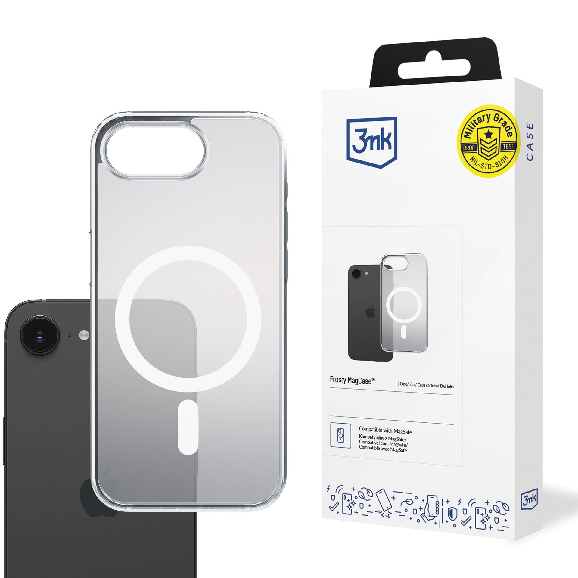 3mk Frosty MagCase Apple iPhone 16E:lle – valkoinen