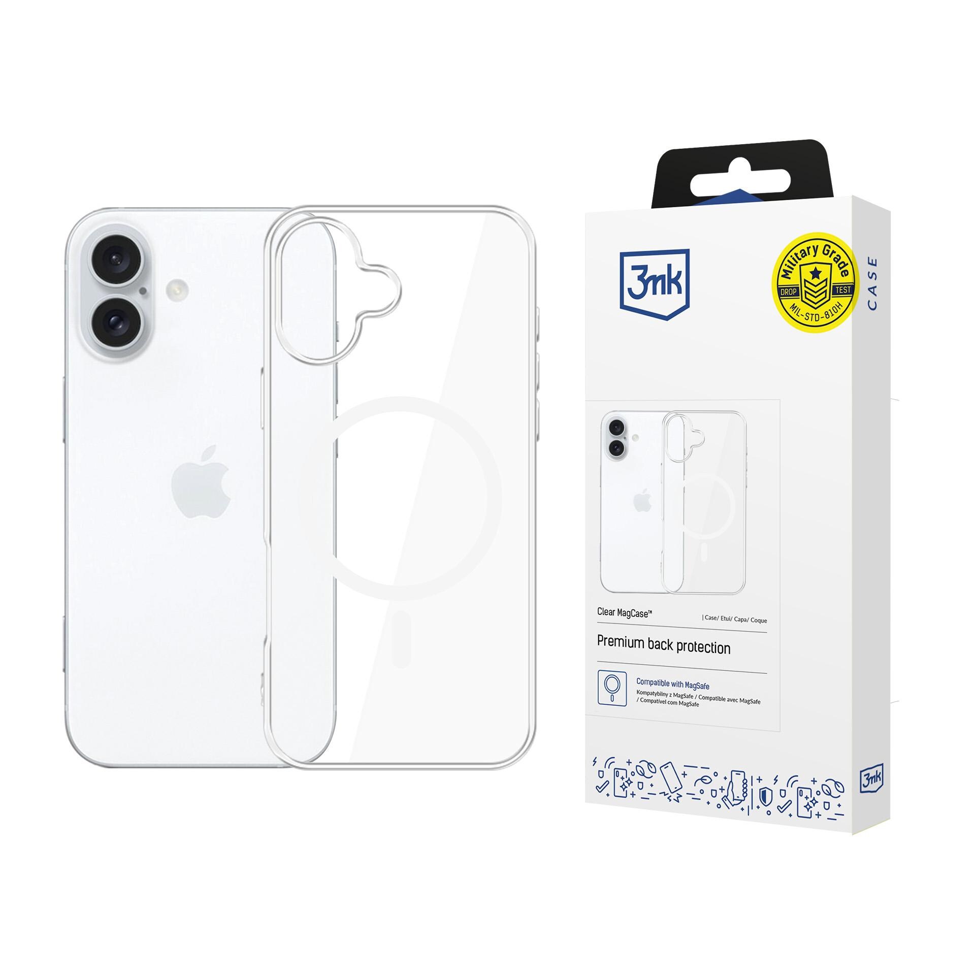 3mk Clear MagCase Apple iPhone 17:lle – läpinäkyvä