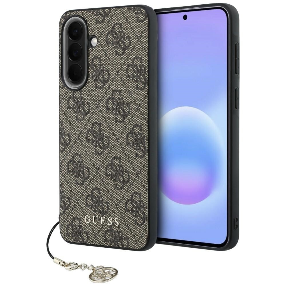 Guess 4G Charm -suojakotelo Samsung Galaxy A57 5G:lle – ruskea