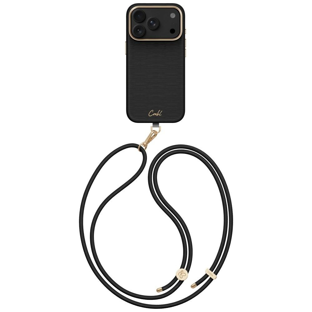 Uniq Coehl Mirelle -magnetilla varustettu latauskotelo iPhone 18 Pro / 17 Pro - Musta