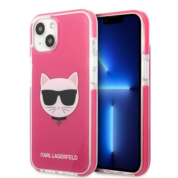 Karl Lagerfeld Choupette -suojakotelo iPhone 13 mini - fuksia