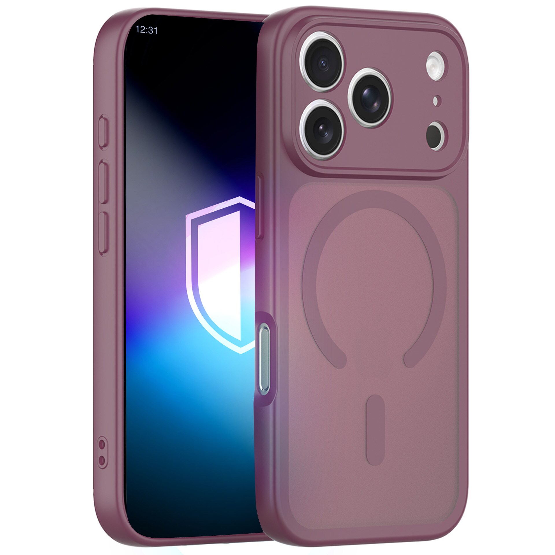 3mk Misty MagCase Deep Cherry –suojakotelo iPhone 17 Pro Maxille / 18 Pro Maxille – viininpunainen