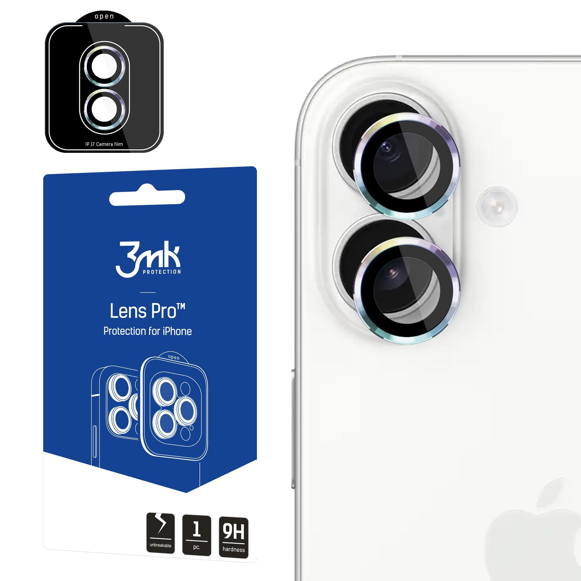 3mk Lens Protection Pro -kamerasuojalasi Apple iPhone 17:lle – monivärinen
