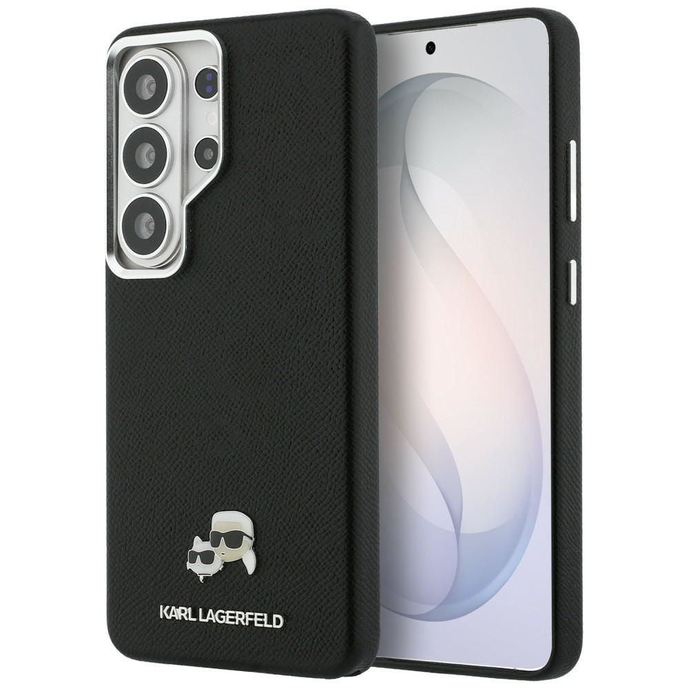 Karl Lagerfeld Saffiano KC Metal Logo MagSafe -suojakotelo Samsung Galaxy S26 Ultra – musta