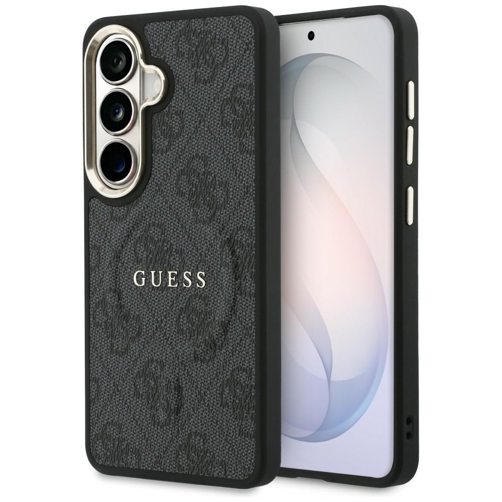 Guess 4G Embossed Ring MagSafe -suojakotelo Samsung Galaxy S26+:lle – musta