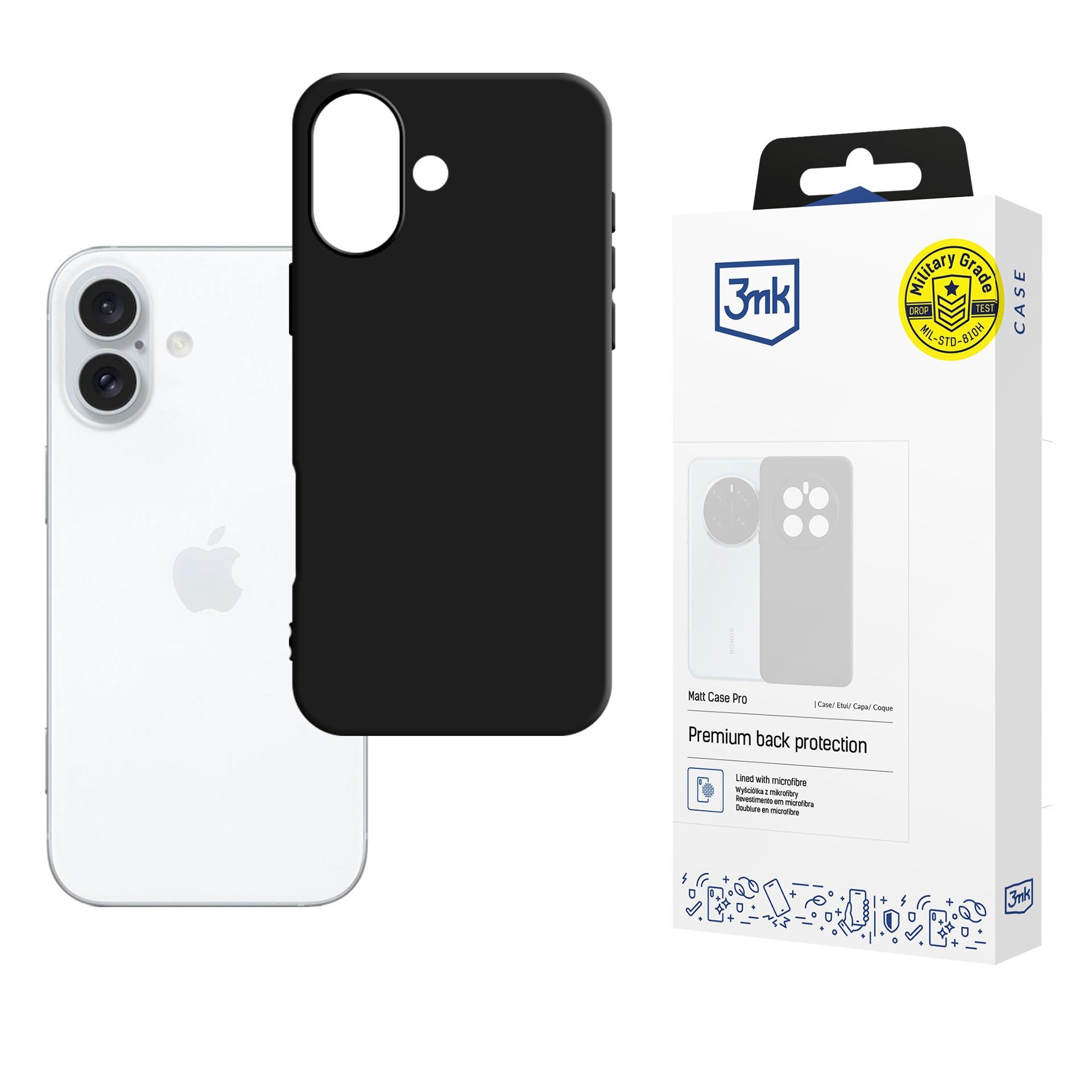 3mk Matt Case Pro iPhone 16:lle – mattamusta