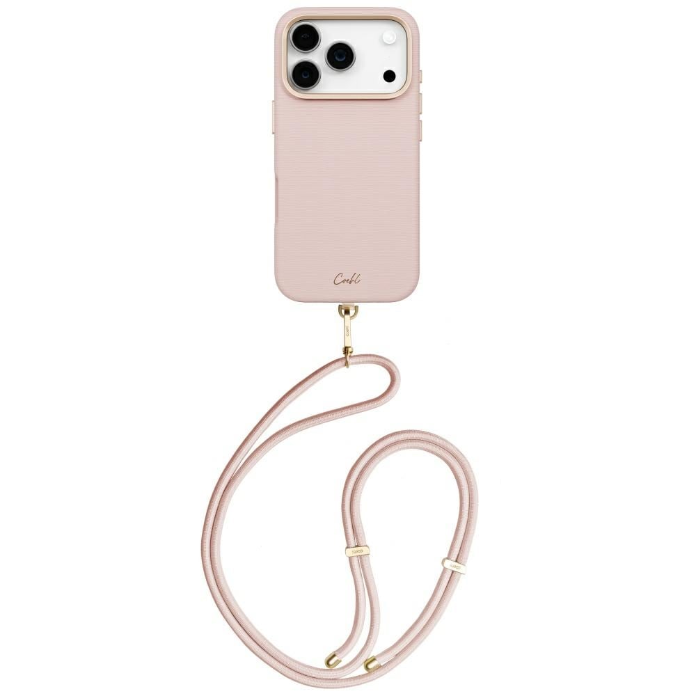 Uniq Coehl Mirelle -magnetinen latauskotelo iPhone 17 Pro:lle – vaaleanpunainen