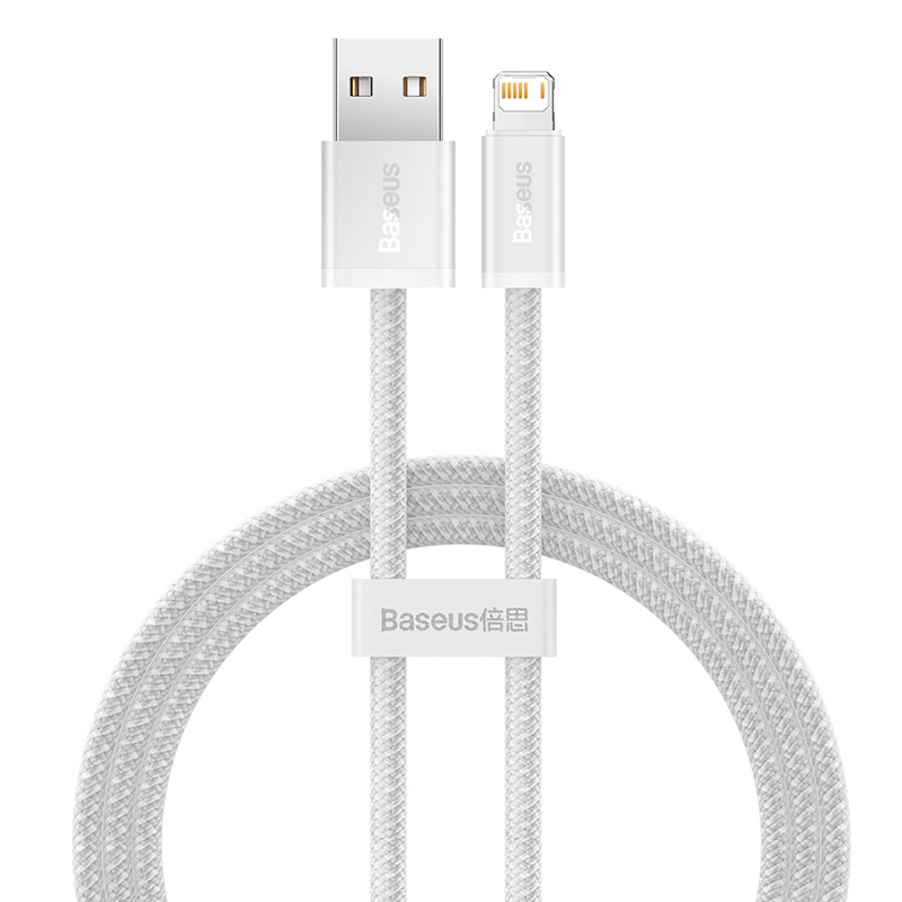 Baseus Dynamic -sarjan 2,4 A USB-A – Lightning-kaapeli, 1 m – valkoinen