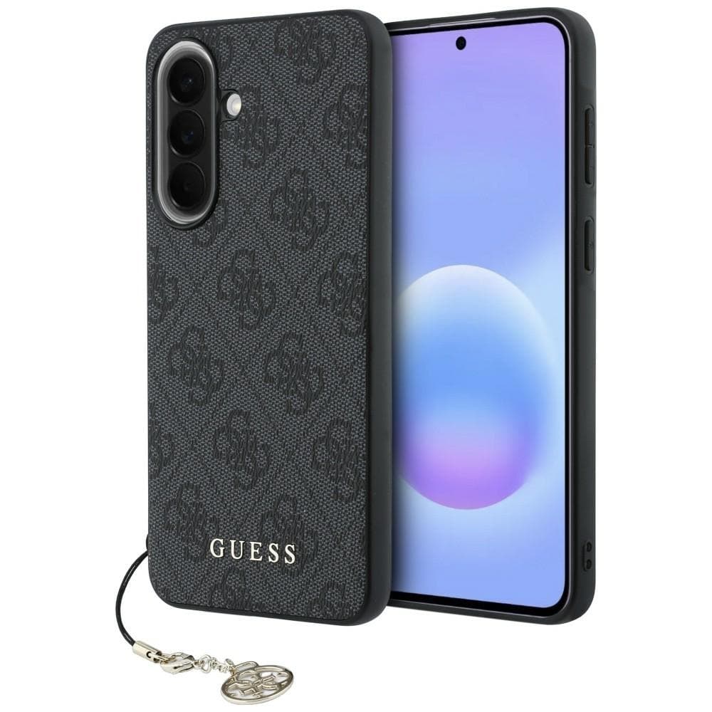Guess 4G Charm -suojakotelo Samsung Galaxy A57 5G:lle – musta