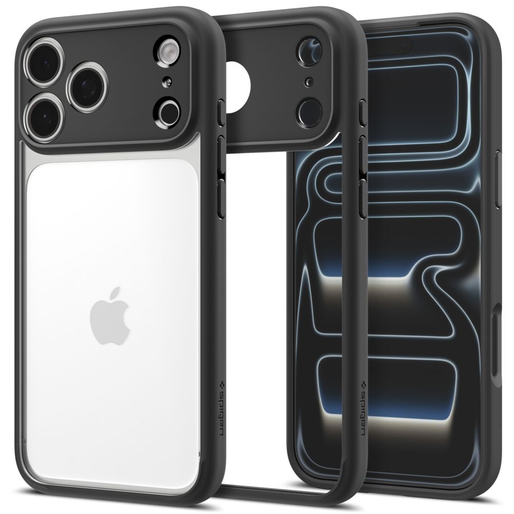 Spigen Ultra Hybrid -suojakotelo iPhone 18 Pro / 17 Pro - mattamusta