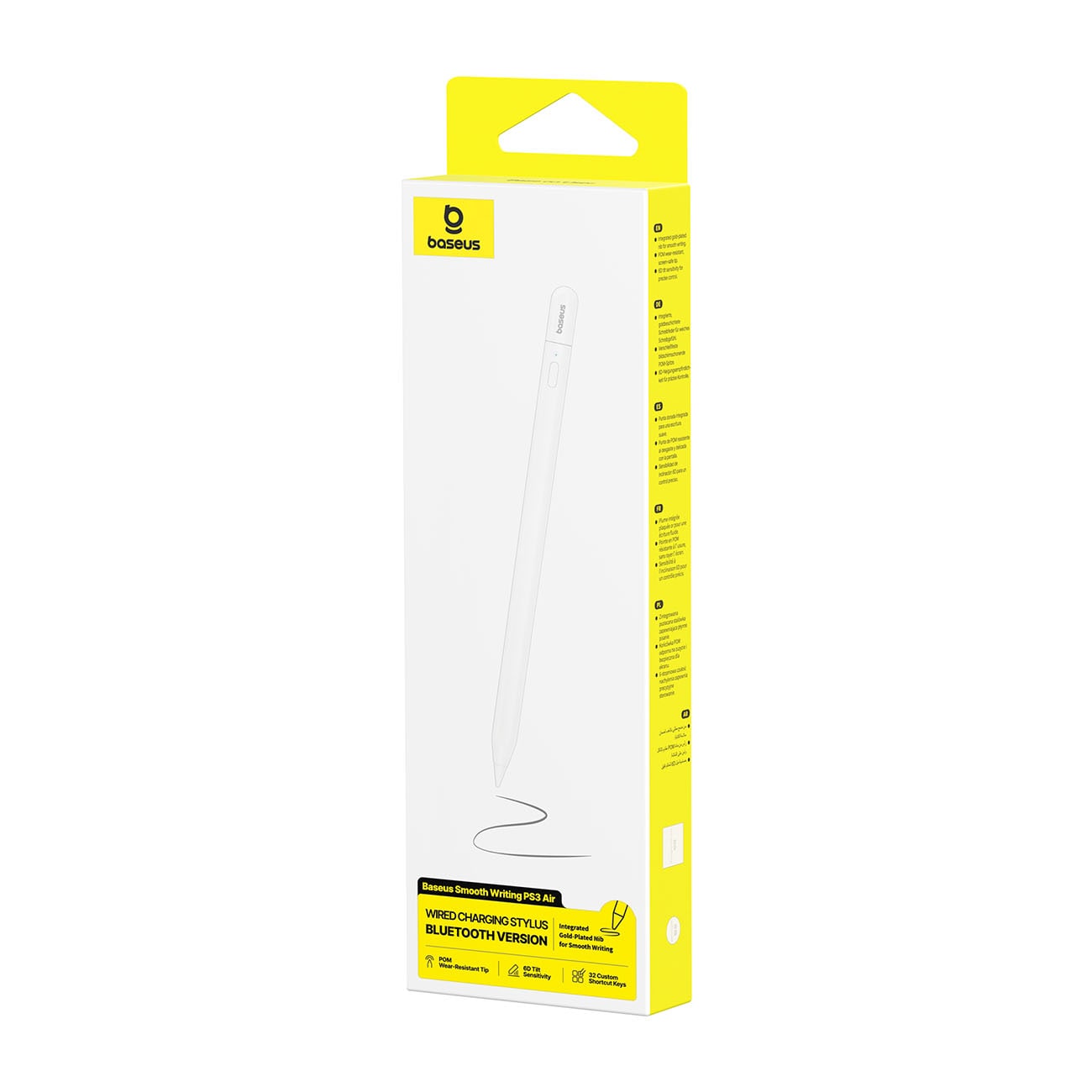 Baseus Smooth Writing PS3 Air Bluetooth-aktiivikynä iPadille – valkoinen