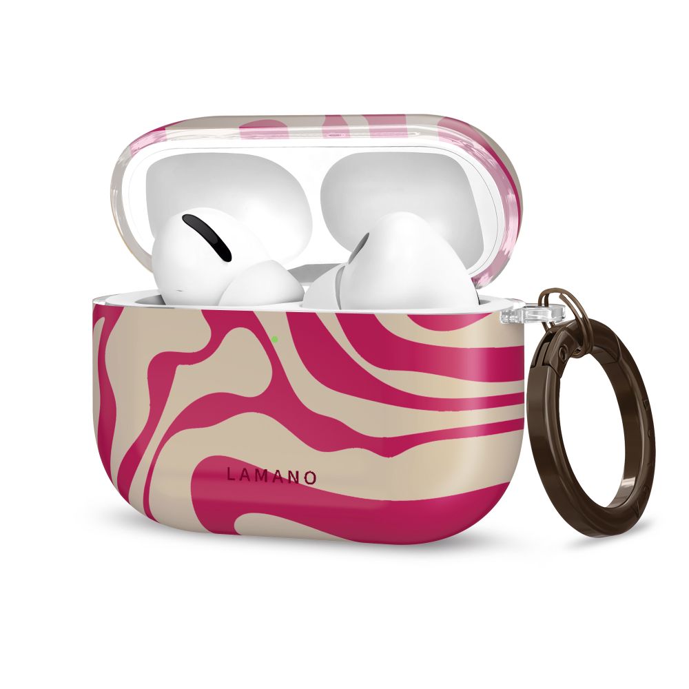 Lamano Tech-Protect -suojakotelo AirPods Pro 3:lle – vaaleanpunainen ja beige