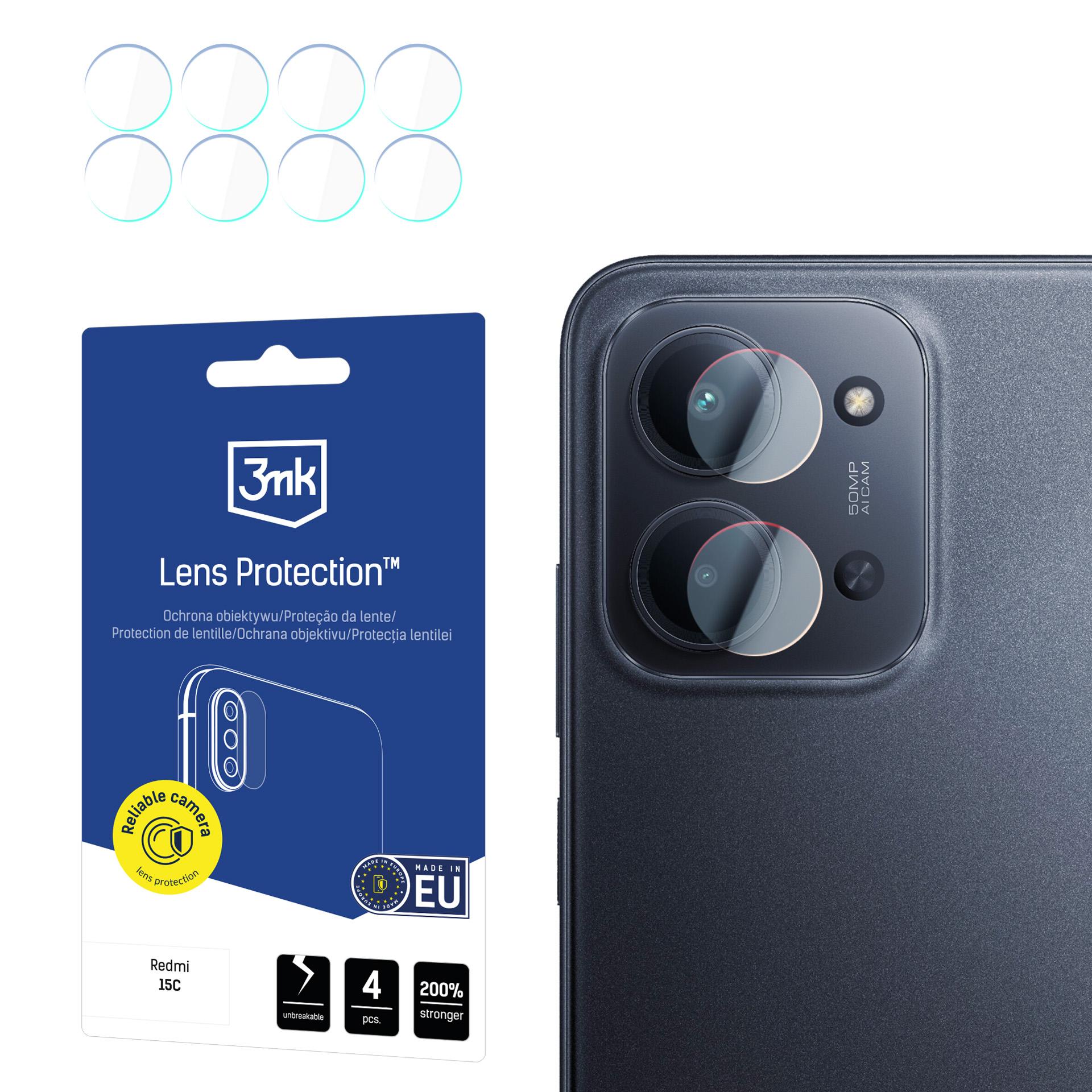 Kameran linssilasi 3mk -linssinsuoja Xiaomi Redmi 15C