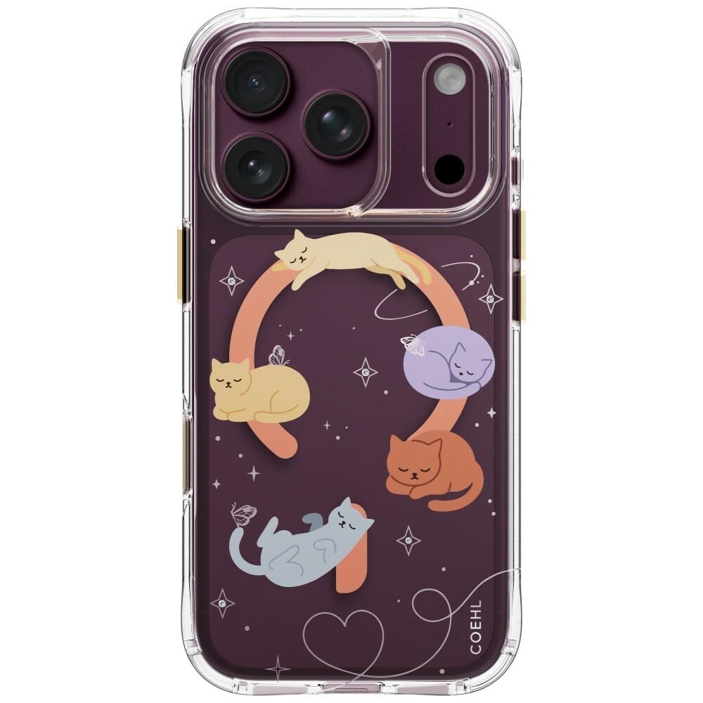 Uniq Coehl Elysie - magnettinen latauskotelo iPhone 18 Pro / 17 Pro - monivärinen