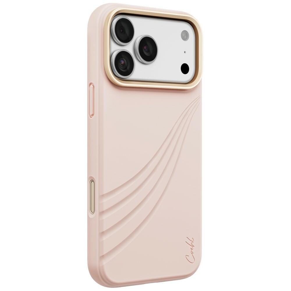 Uniq Coehl Serina -magnetinen latauskotelo iPhone 18 Pro Maxille / 17 Pro Maxille – vaaleanpunainen