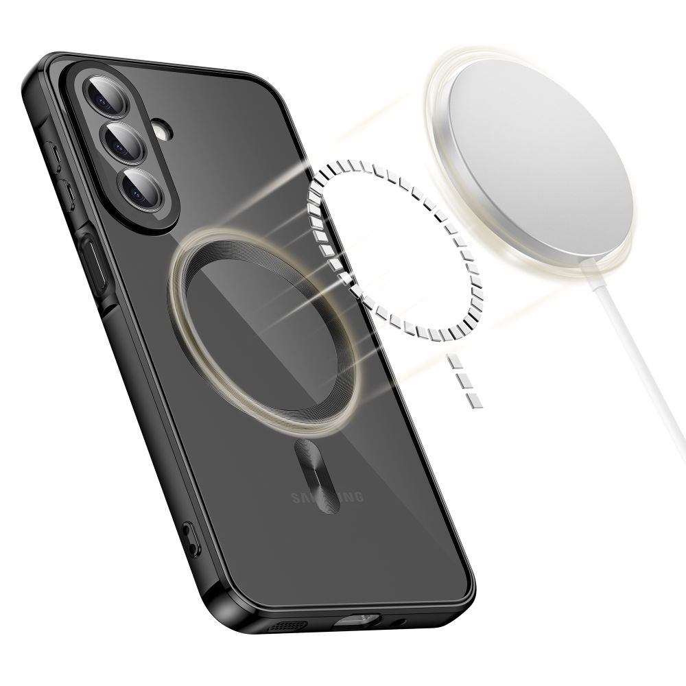 Tech-Protect MagFlex MagSafe -suojakotelo Samsung Galaxy A27 5G:lle – läpinäkyvä musta