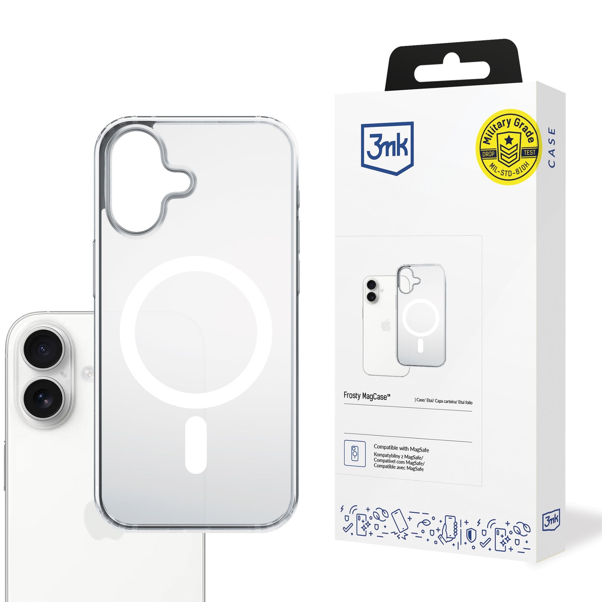 3mk Frosty MagCase iPhone 17:lle – valkoinen