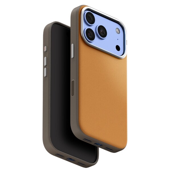 Uniq Lyden DS Magclick -latauskotelo iPhone 18 Pro / 17 Pro - vaaleanoranssi