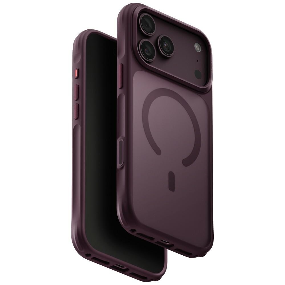 Uniq Veren Magclick -latauskotelo iPhone 18 Pro Max / 17 Pro Max - viininpunainen