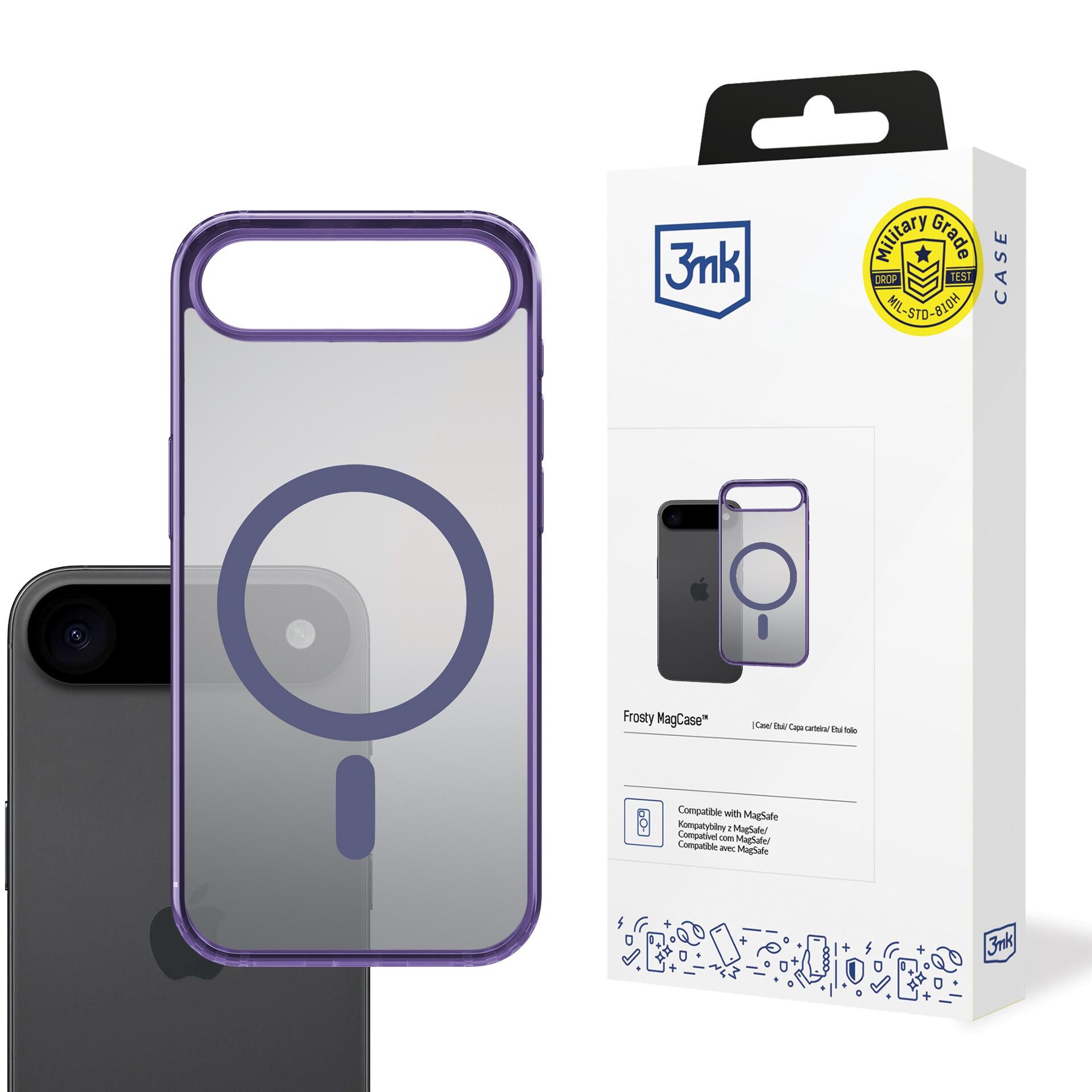 3mk Frosty MagCase iPhone 17 Airille – violetti