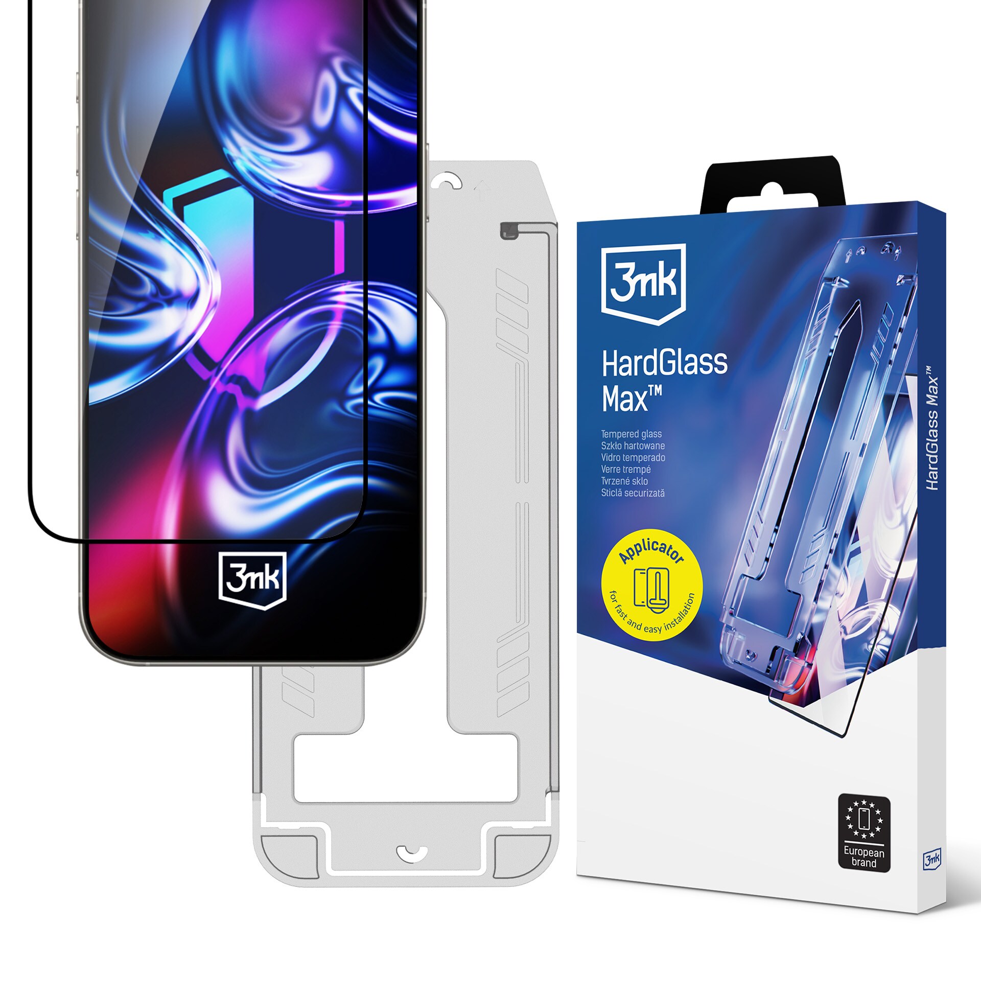 3mk Hardglass Max -karkaistu lasi Samsung Galaxy S25 Edge -puhelimelle