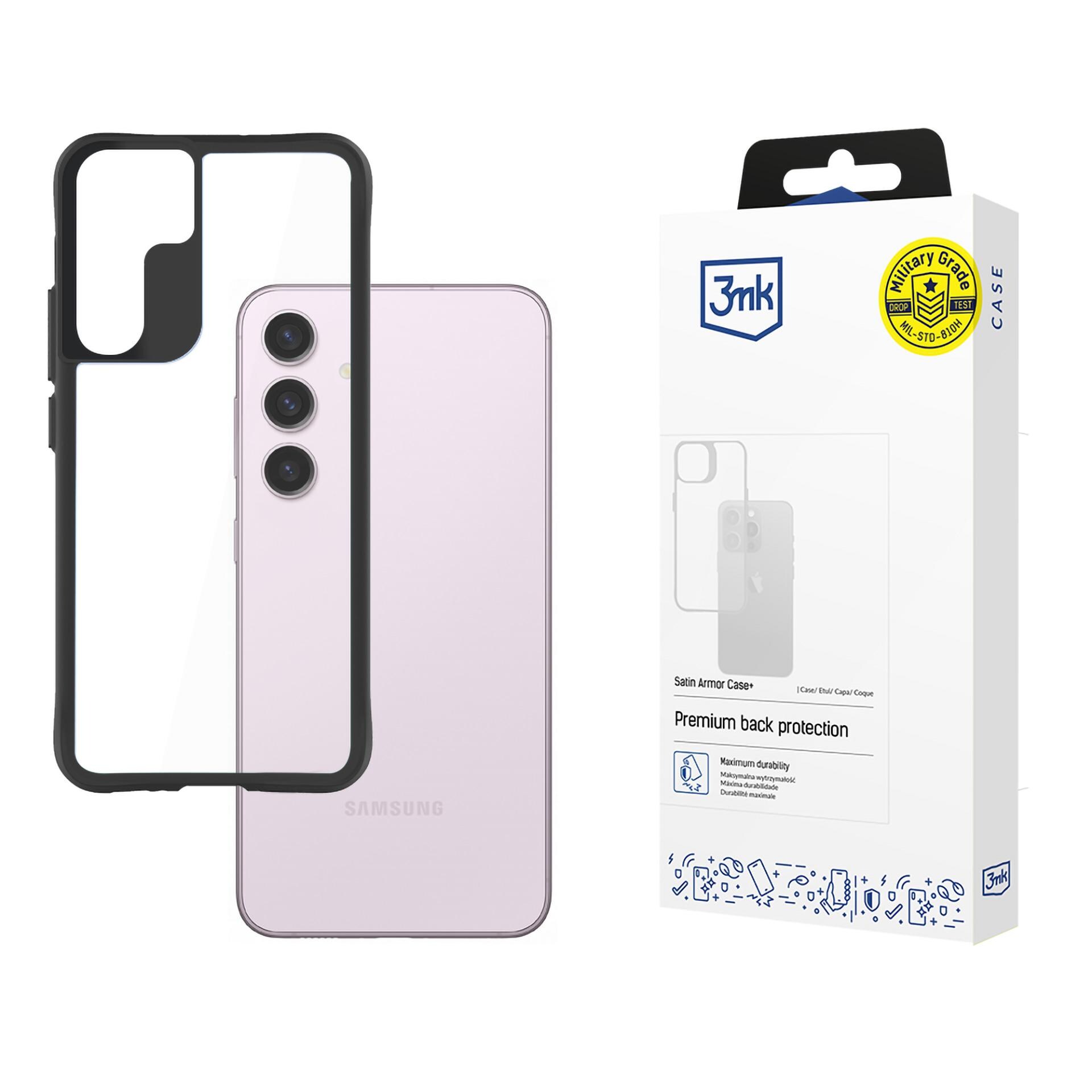 3mk Satin Armor Case+ Samsung Galaxy S24:lle – läpinäkyvä