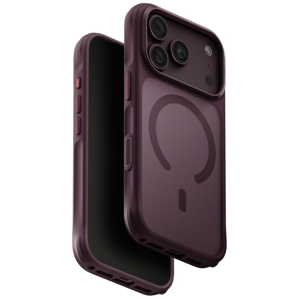 Uniq Veren Magclick -latauskotelo iPhone 18 Pro / 17 Pro:lle – viininpunainen