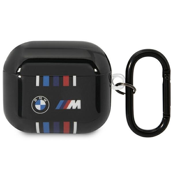 BMW BMA322SWTK AirPods 3. sukupolven suojakotelo, musta/musta, moniväriset viivat