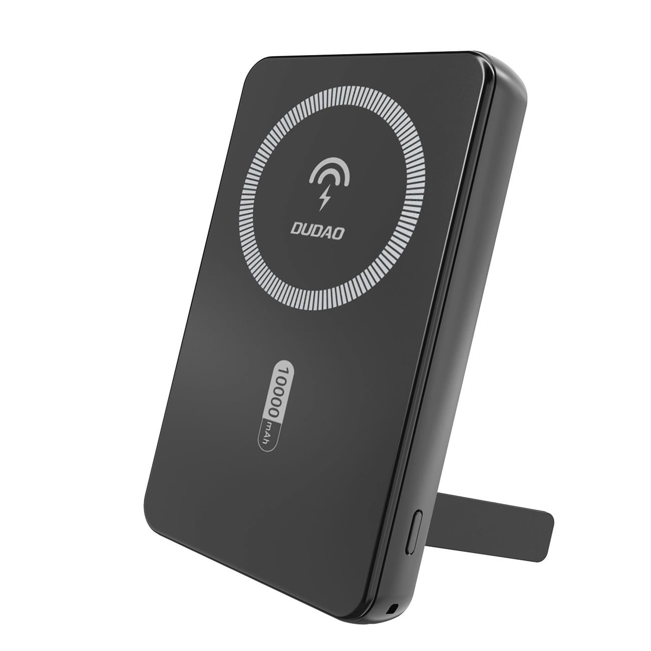 Dudao K14S+ 10 000 mAh 22,5 W magneettinen varavirtalähde, USB-A/USB-C, MagSafe, teline, musta