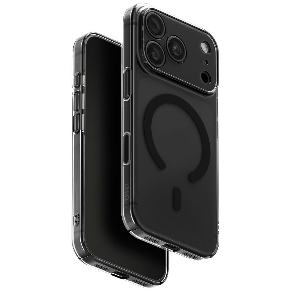 Uniq Airsuit Magclick -latauskotelo iPhone 18 Pro / 17 Pro - Musta
