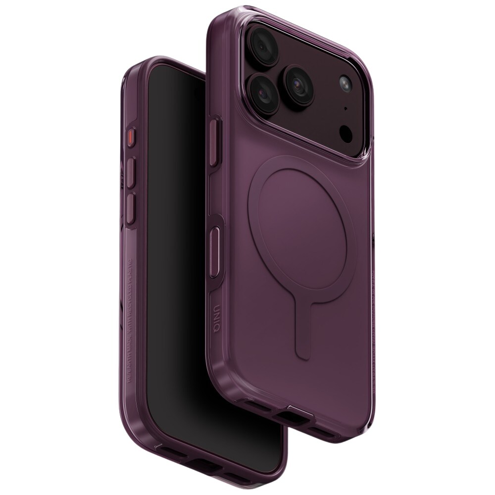 Uniq Clario Magclick -ekokotelo iPhone 18 Pro / 17 Pro - violetti