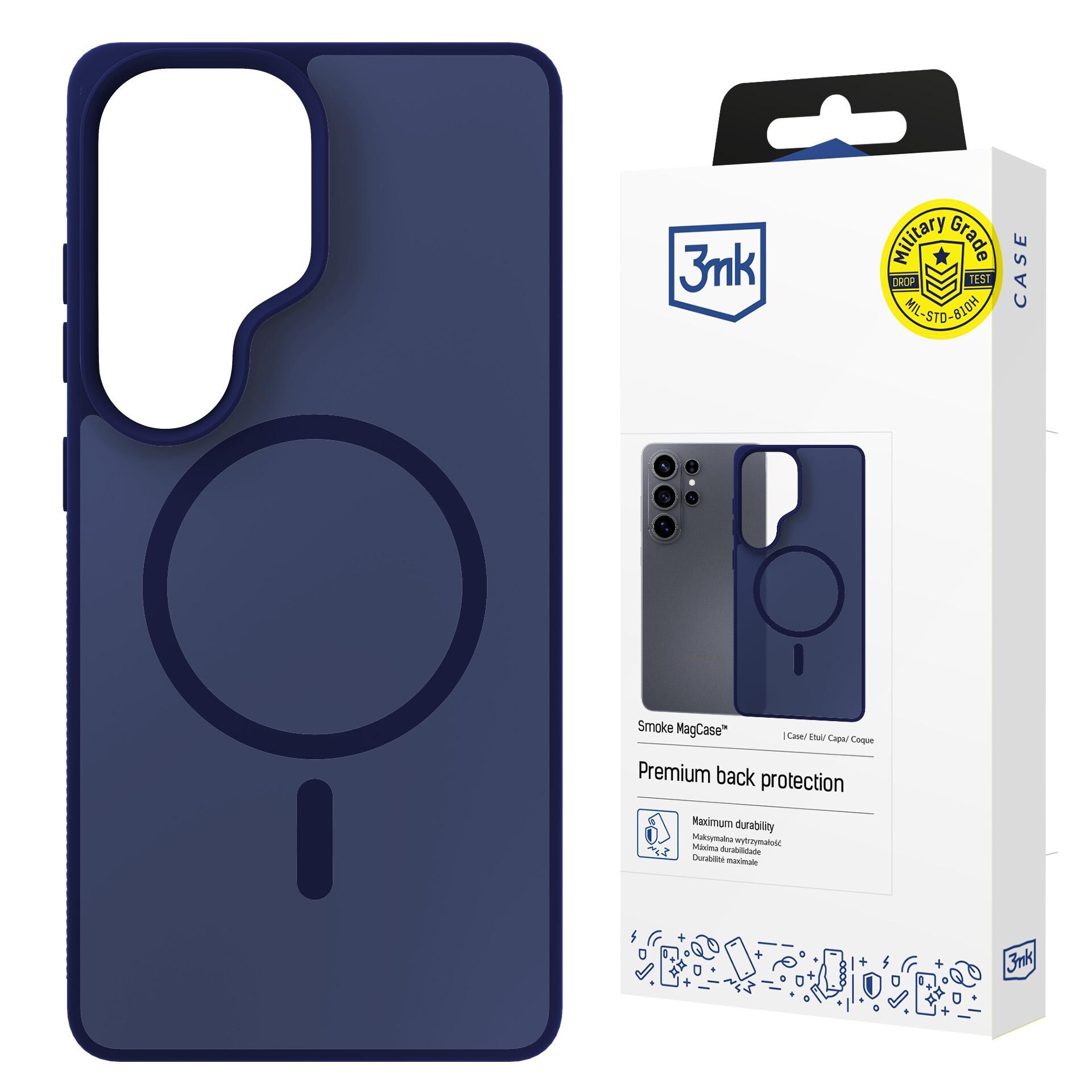 Samsung Galaxy S26 Ultra – 3mk Smoke MagCase Blue