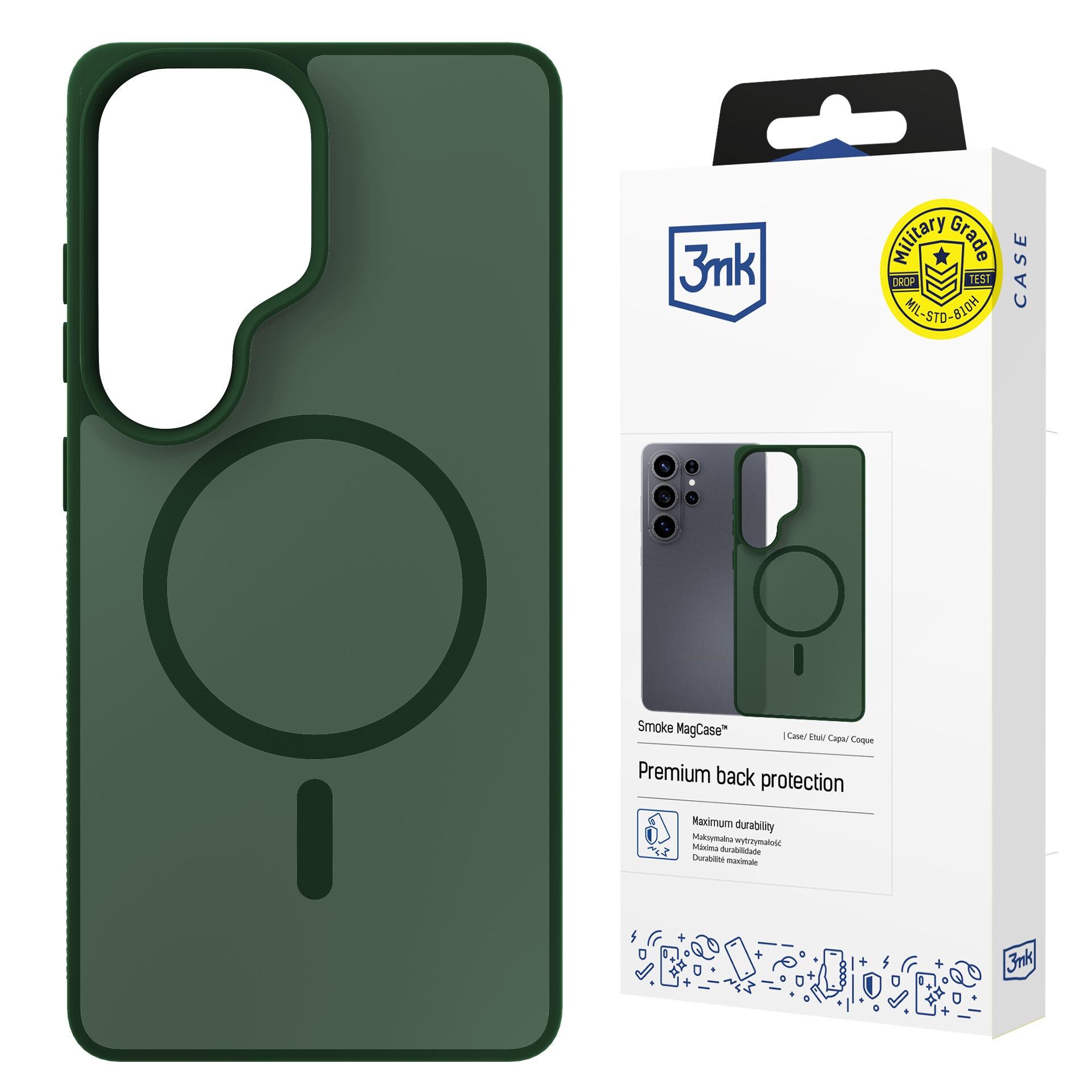 3mk Smoke MagCase Samsung Galaxy S26 Ultra - vihreä