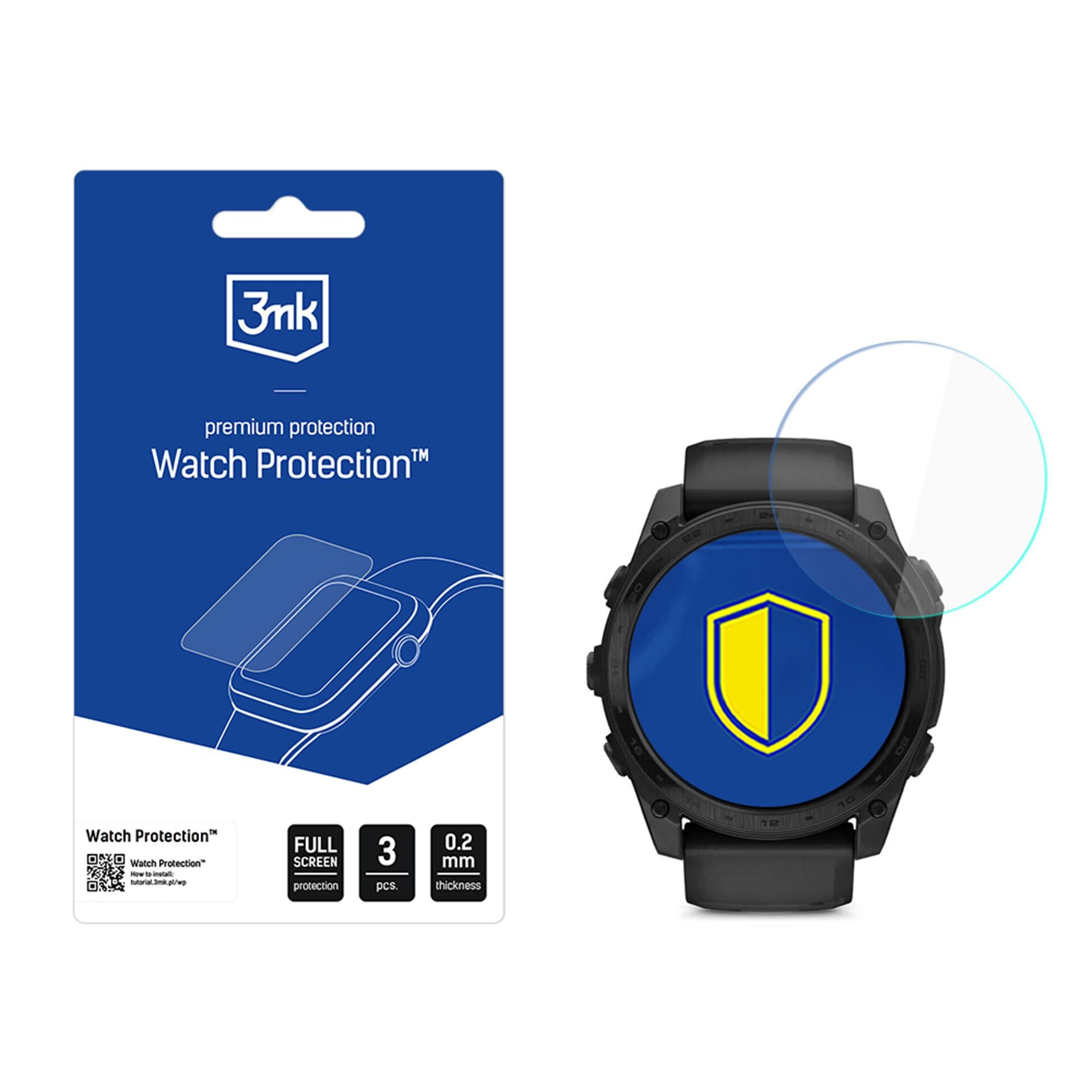 3mk Watch Protection FlexibleGlass -hybridilasi Garmin Tactix 8 51 mm (AMOLED, aurinkokäyttöinen)