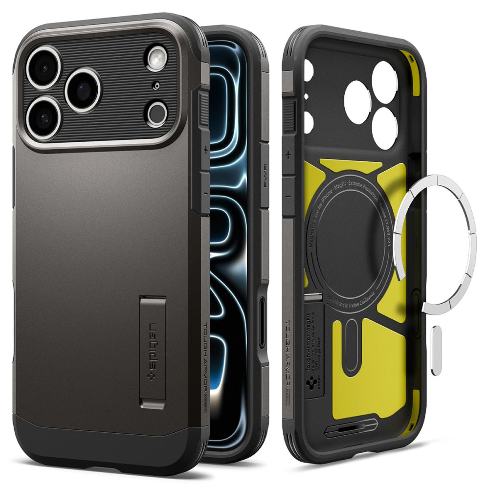 Spigen Tough Armor -suojakotelo iPhone 18 Pro Max / 17 Pro Max - Musta